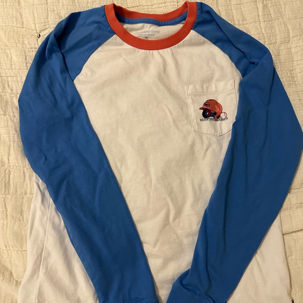 Vineyard Vines Long Sleeve Baseball Tee